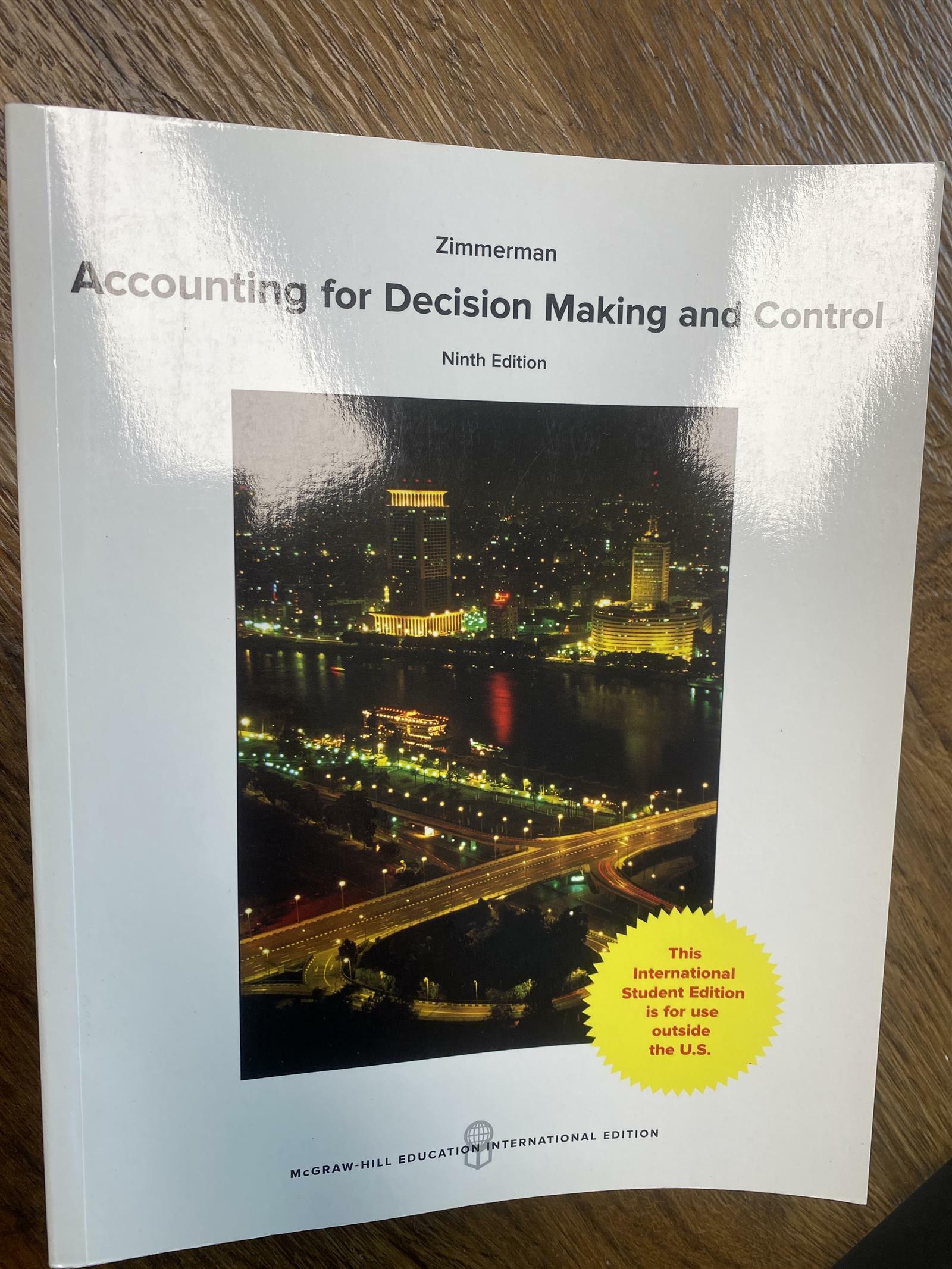 [중고] Accounting for Decision Making and Control (Paperback, 9 Rev ed)