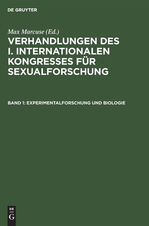 Experimentalforschung und Biologie (Hardcover, Reprint 2022)