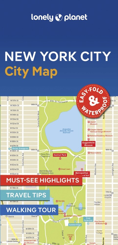 Lonely Planet New York City Map (Folded, 2)