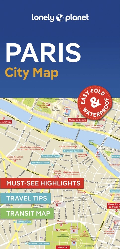 Lonely Planet Paris City Map (Folded, 2)