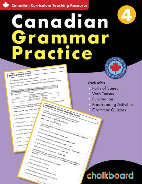 Canadian Grammar Practice 4 (Paperback, Sharpen Student)