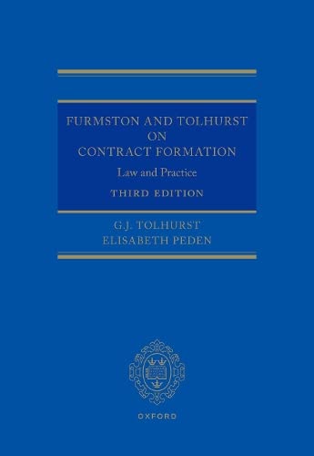 Furmston and Tolhurst on Contract Formation : Law and Practice 3e (Hardcover, 3 Revised edition)