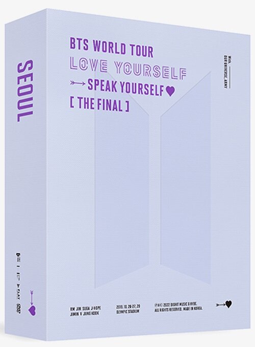 [중고] 방탄소년단 - BTS WORLD TOUR ‘LOVE YOURSELF : SPEAK YOURSELF’ [THE FINAL][DVD](3disc)