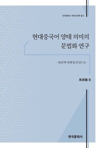 현대중국어 양태 의미의 문법화 연구 커버