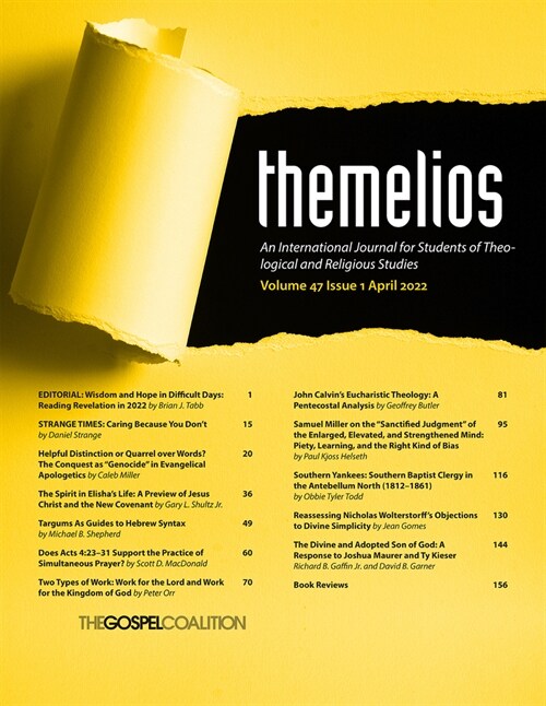Themelios, Volume 47, Issue 1 (Paperback)