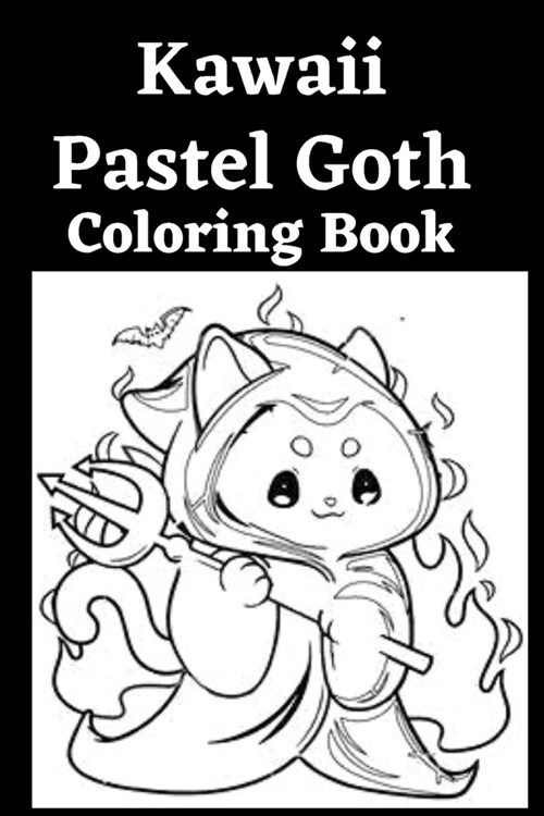 Kawaii Pastel Goth Coloring Book (Paperback)