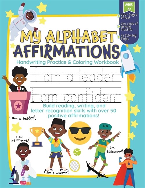 My Alphabet Affirmations Coloring and Handwriting Workbook for Black Boys (Paperback)