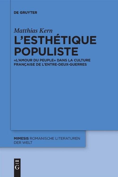 Lesth?ique populiste (Paperback)