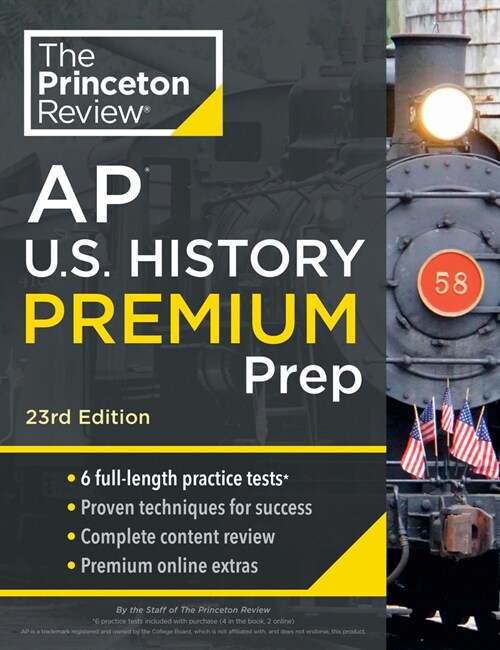 [중고] Princeton Review AP U.S. History Premium Prep, 23rd Edition: 6 Practice Tests + Complete Content Review + Strategies & Techniques (Paperback)