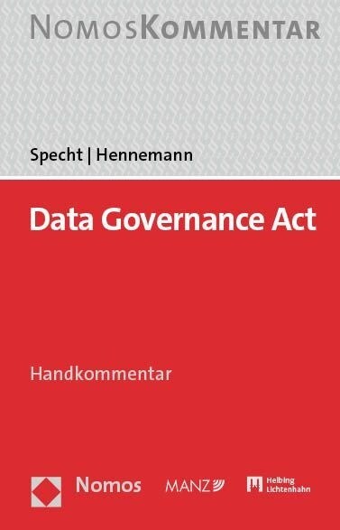 Data Governance ACT: Dga: Handkommentar (Hardcover)