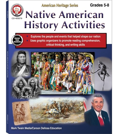 Native American History Activities Workbook, Grades 5 - 8: American Heritage Series (Paperback)