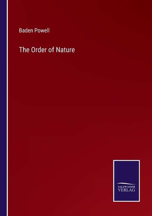 The Order of Nature (Paperback)