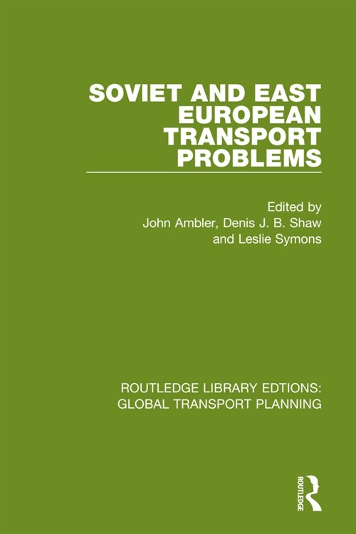 Soviet and East European Transport Problems (Paperback, 1)