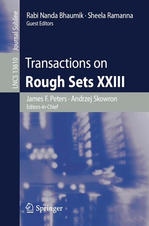 Transactions on Rough Sets XXIII (Paperback)