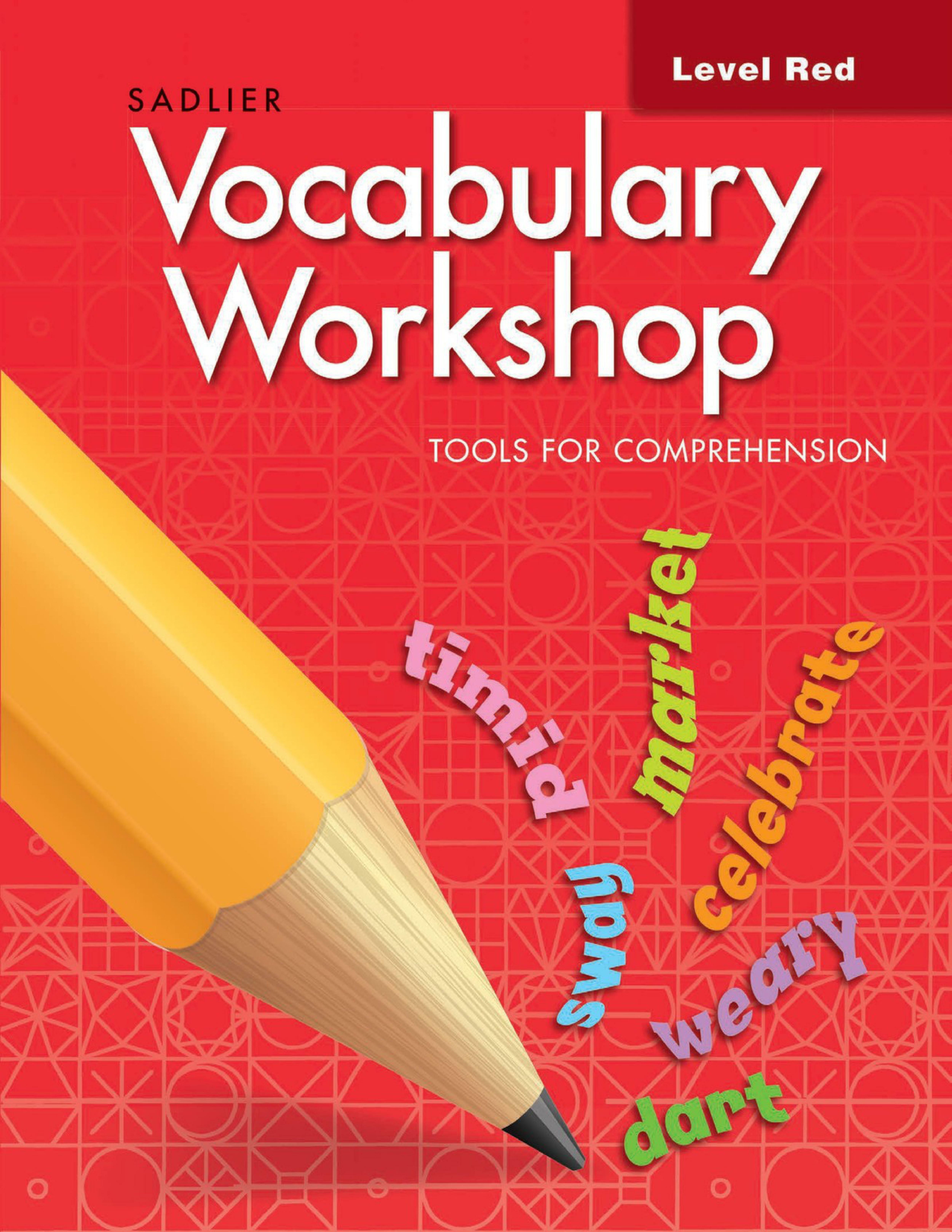 [중고] Vocabulary Workshop Tools for Comprehension Student Book Red(G-1) (Paperback)
