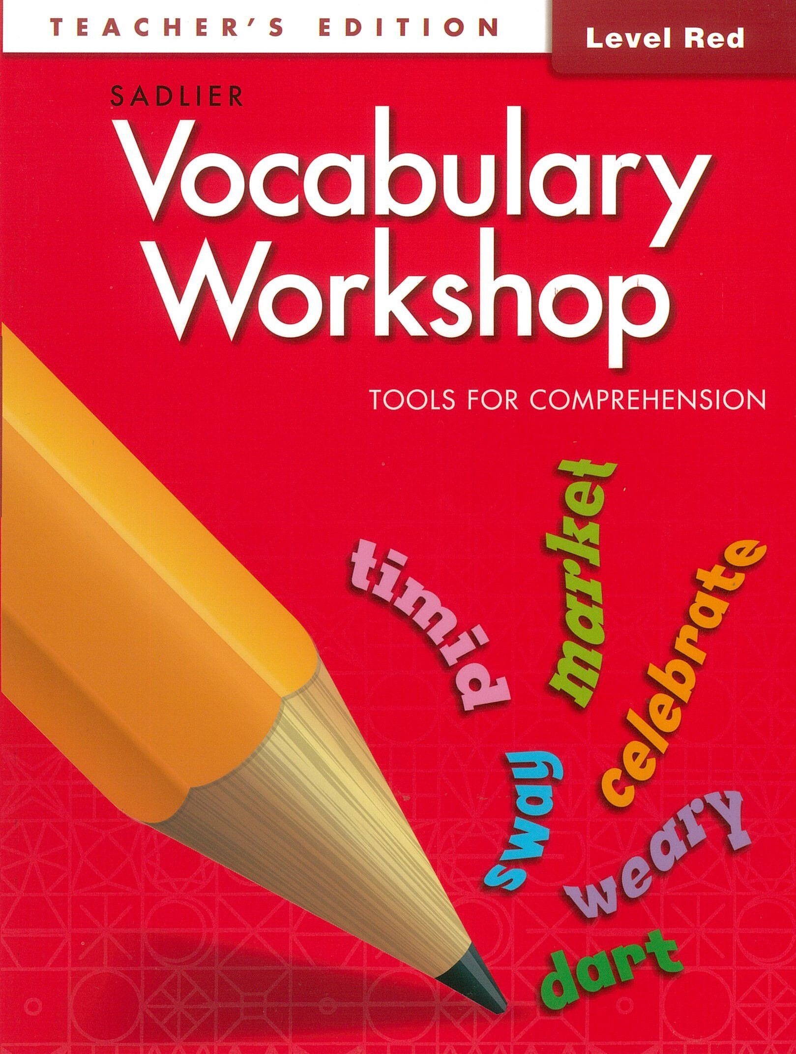 Vocabulary Workshop Tools for Comprehension Teachers Edition Red(G-1) (Paperback)