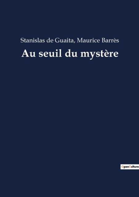 Au seuil du myst?e (Paperback)