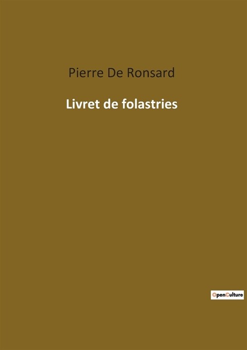 Livret de folastries (Paperback)