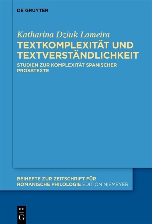 Textkomplexit? und Textverst?dlichkeit (Hardcover)