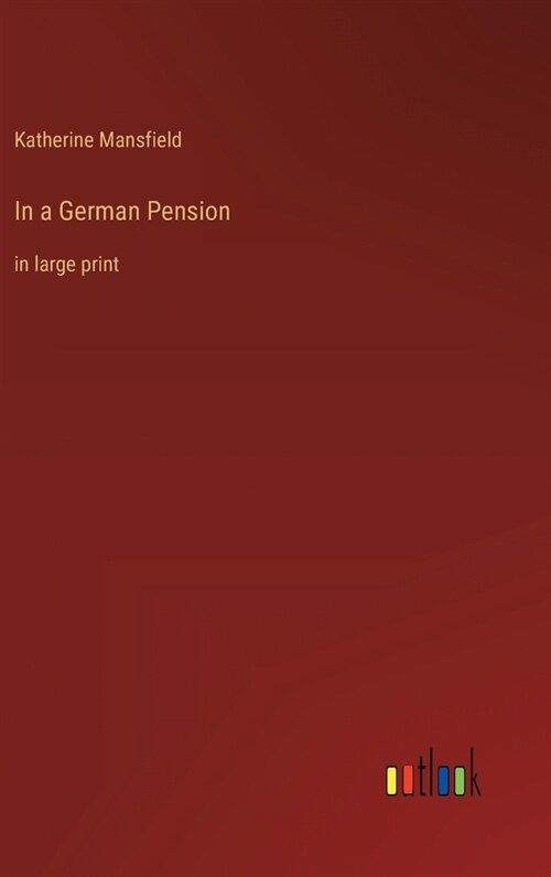 In a German Pension: in large print (Hardcover)