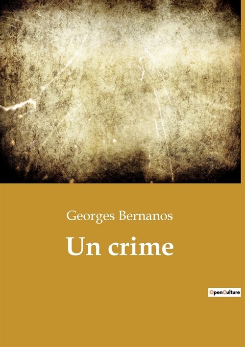 Un crime (Paperback)