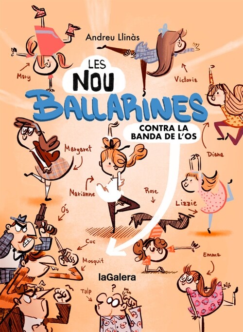 LES NOU BALLARINES 1 CONTRA LA BANDA DE LOS (Book)