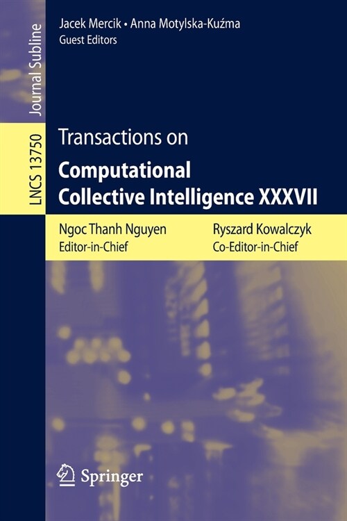 Transactions on Computational Collective Intelligence XXXVII (Paperback)