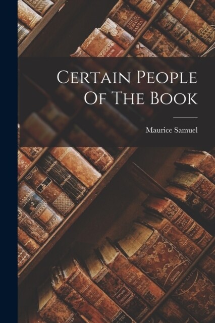 Certain People Of The Book (Paperback)