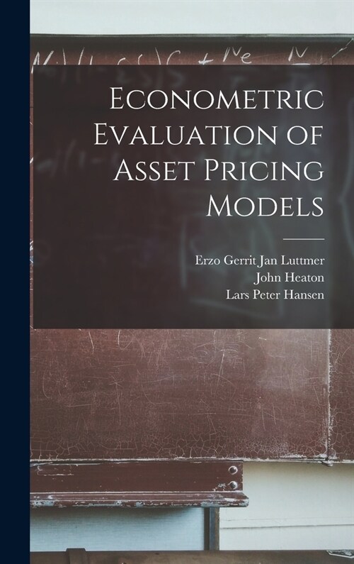 Econometric Evaluation of Asset Pricing Models (Hardcover)