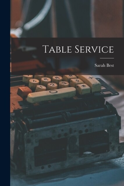 Table Service (Paperback)