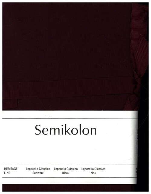 Semikolon Leporello Classico burgundy (Hardcover)