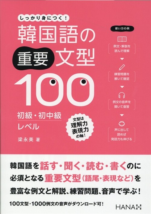 韓國語の重要文型100初級·初中級レベル