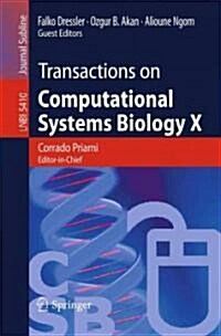 Transactions on Computational Systems Biology X (Paperback)