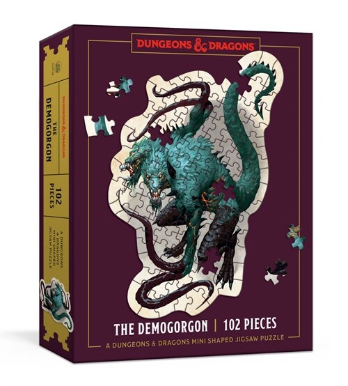 Dungeons & Dragons Mini Shaped Jigsaw Puzzle: The Demogorgon Edition: 102-Piece Collectible Puzzle for All Ages (Board Games)