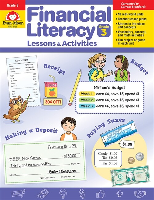 Financial Literacy Lessons and Activities, Grade 3 Teacher Resource (Paperback)