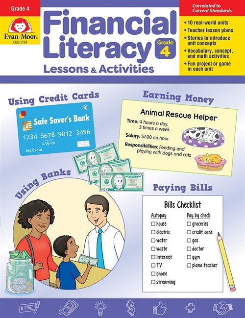 Financial Literacy Lessons and Activities, Grade 4 Teacher Resource (Paperback)