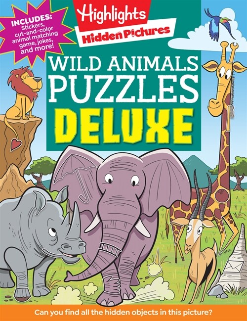 Wild Animals Puzzles Deluxe (Paperback)