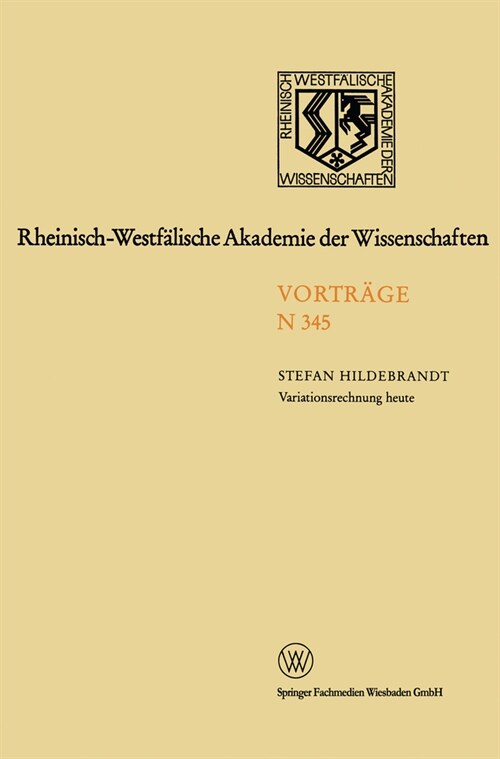 Variationsrechnung heute (Paperback)