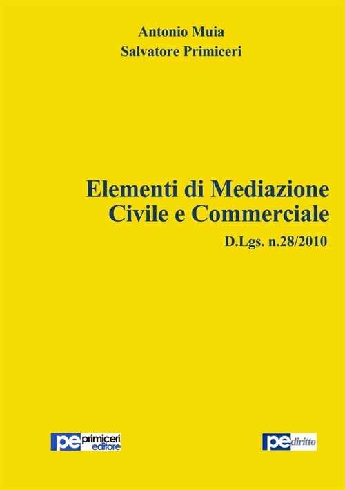 Elementi di Mediazione Civile e Commerciale (Paperback)
