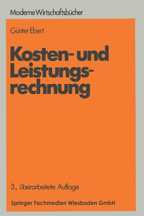 Kosten- und Leistungsrechnung (Paperback)