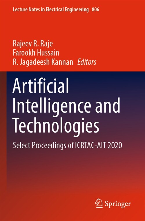 Artificial Intelligence and Technologies: Select Proceedings of Icrtac-Ait 2020 (Paperback, 2022)