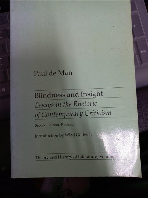 [중고] Blindness and Insight (Paperback, 2nd)