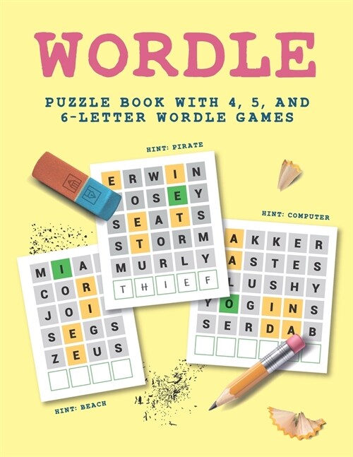 Wordle Puzzle Book With 4, 5, and 6 - Letter Wordle Games: A Daily Word Game Wordle Challenge (Paperback)