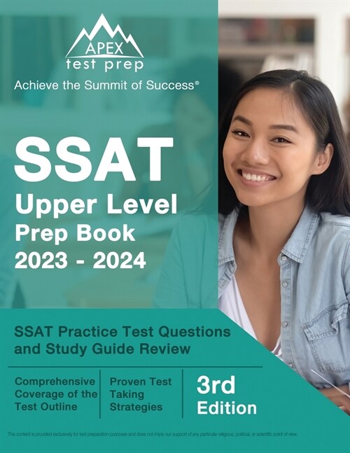 SSAT Upper Level Prep Book 2023-2024: SSAT Practice Test Questions and Study Guide Review [3rd Edition] (Paperback)