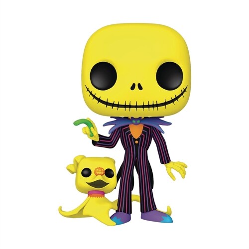 Pop Nightmare Before Chrismas Jack and Zero Blacklight Vinyl Figure (Other)