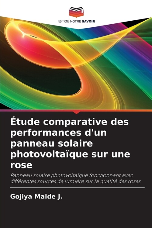 Ude Comparative Des Performances D Un Panneau Solaire Photovolta