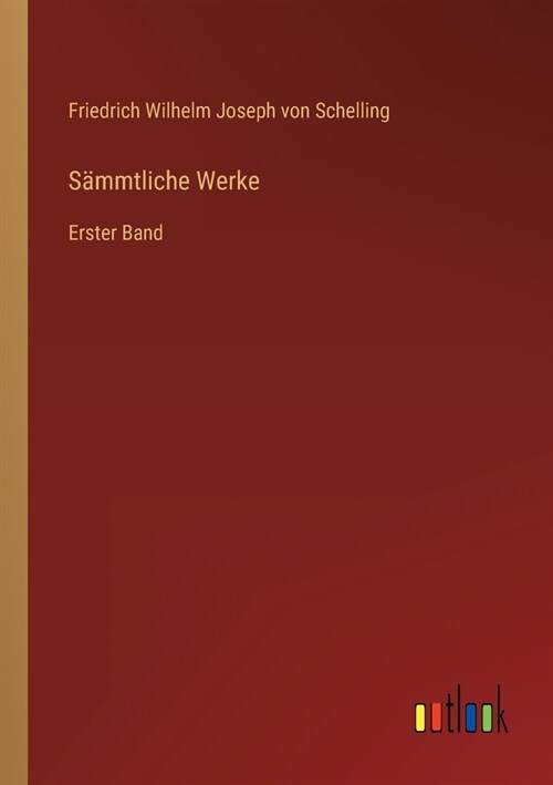 S?mtliche Werke: Erster Band (Paperback)