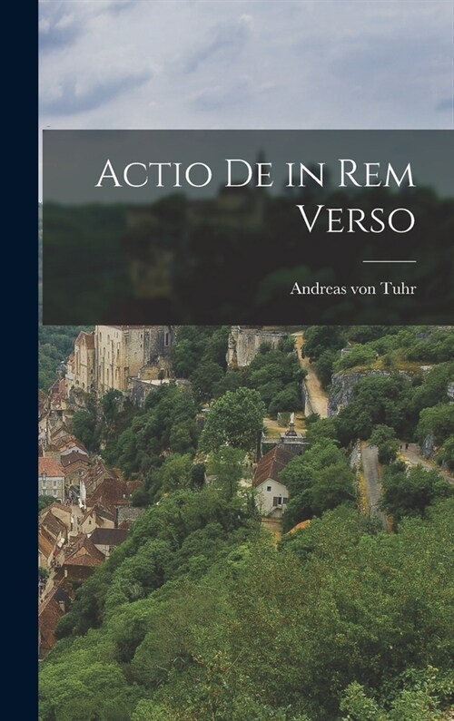 Actio de in rem Verso (Hardcover)