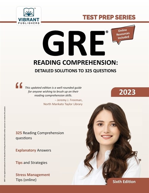 GRE Reading Comprehension: Detailed Solutions to 325 Questions (Paperback)