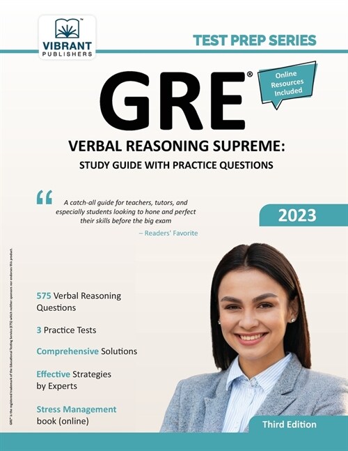 GRE Verbal Reasoning Supreme: Study Guide with Practice Questions (Paperback)